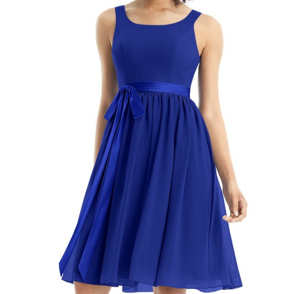 Royal Blue Azazie Mila A-Line Bridesmaid Dress
